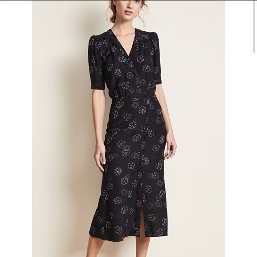 Veronica Beard Mika Floral Midi Dress